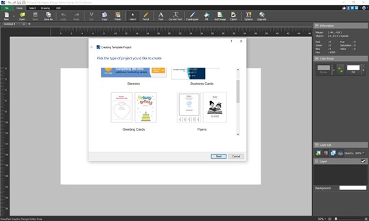 DrawPad Graphic Design Editor Free screenshot