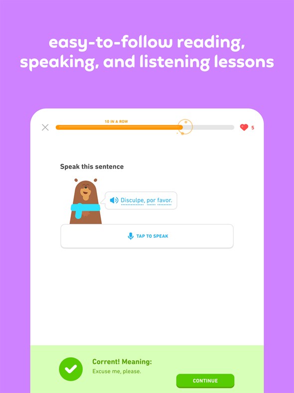 #6. Duolingo - Language Lessons (Windows) By: Duolingo Inc.