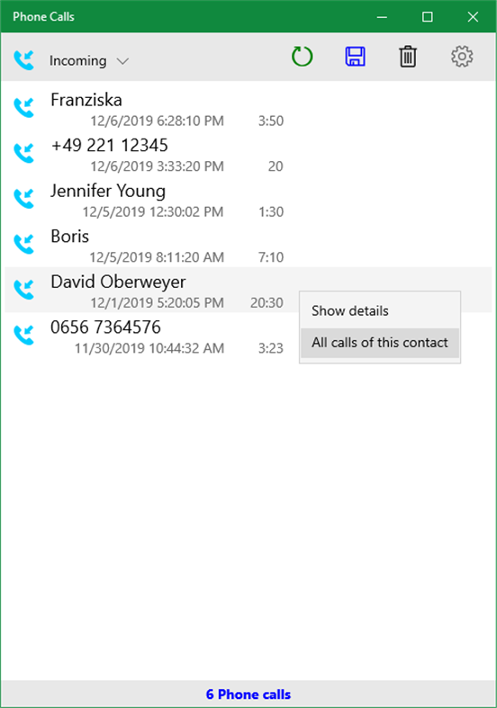 #6. Phone Calls (Windows) di: Softikus Worx