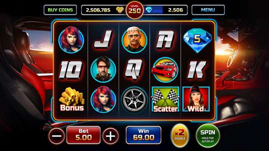 Street Racing - Hot Casino Slots - Pokies screenshot 2