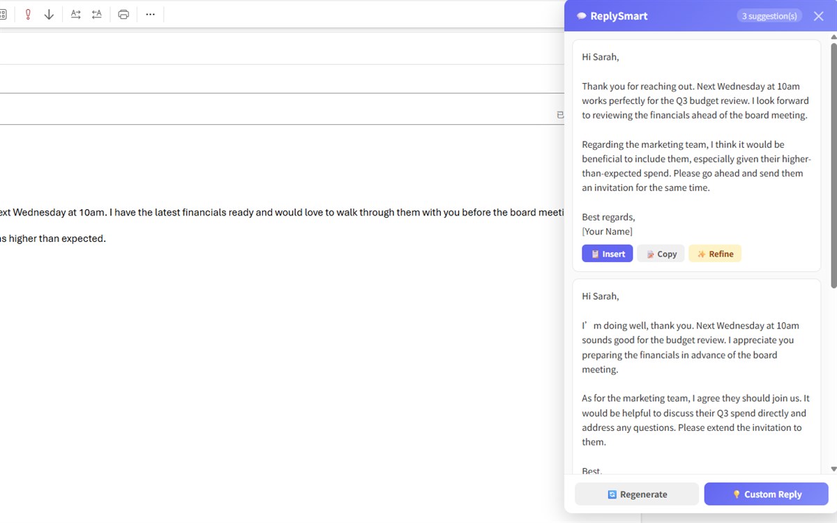 ReplySmart - AI Email Reply Suggestions