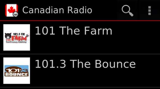 Canadian Radio screenshot 1