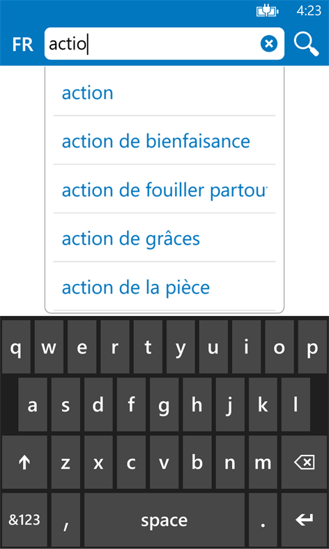Romanian French dictionary ProDict Screenshots 1
