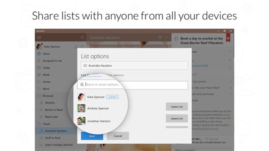 Wunderlist: To-Do List & Tasks screenshot