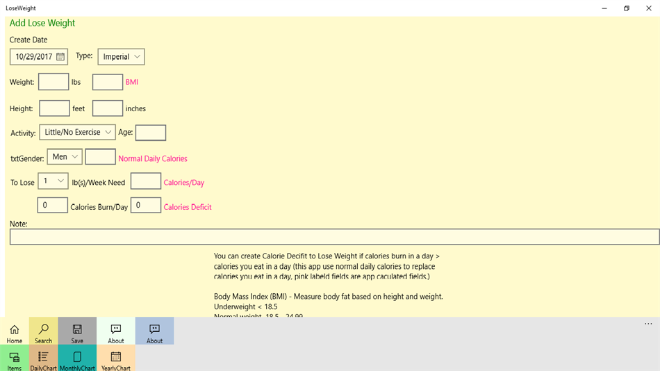 LoseWeight (Windows) 由: jhseu01