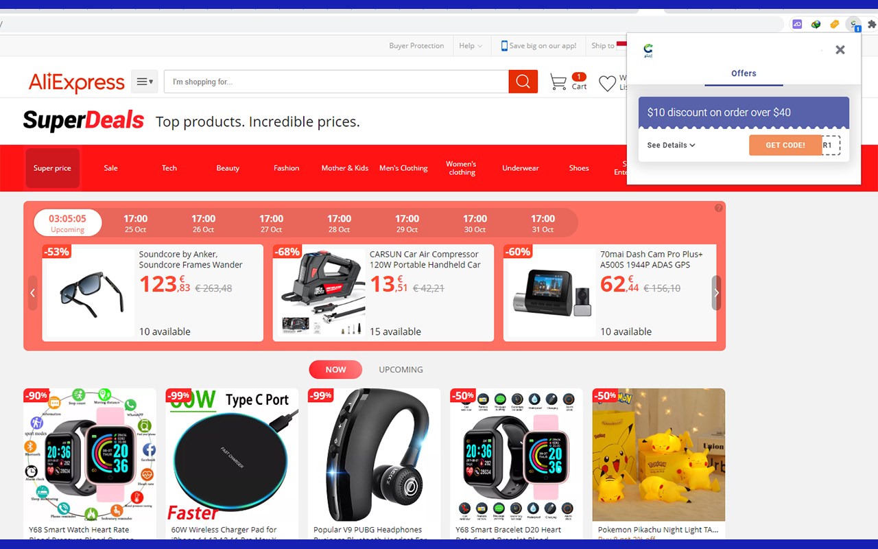 AliExpress Promo Codes November 2022 off 10%