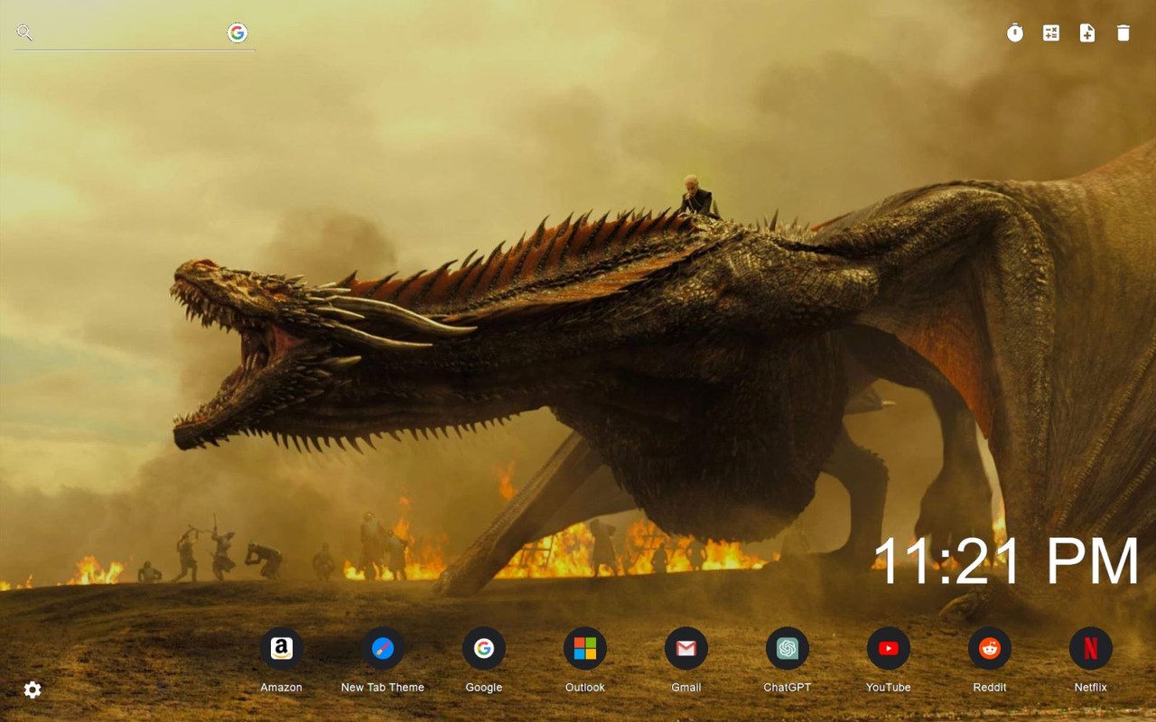 House of the Dragon Wallpaper New Tab