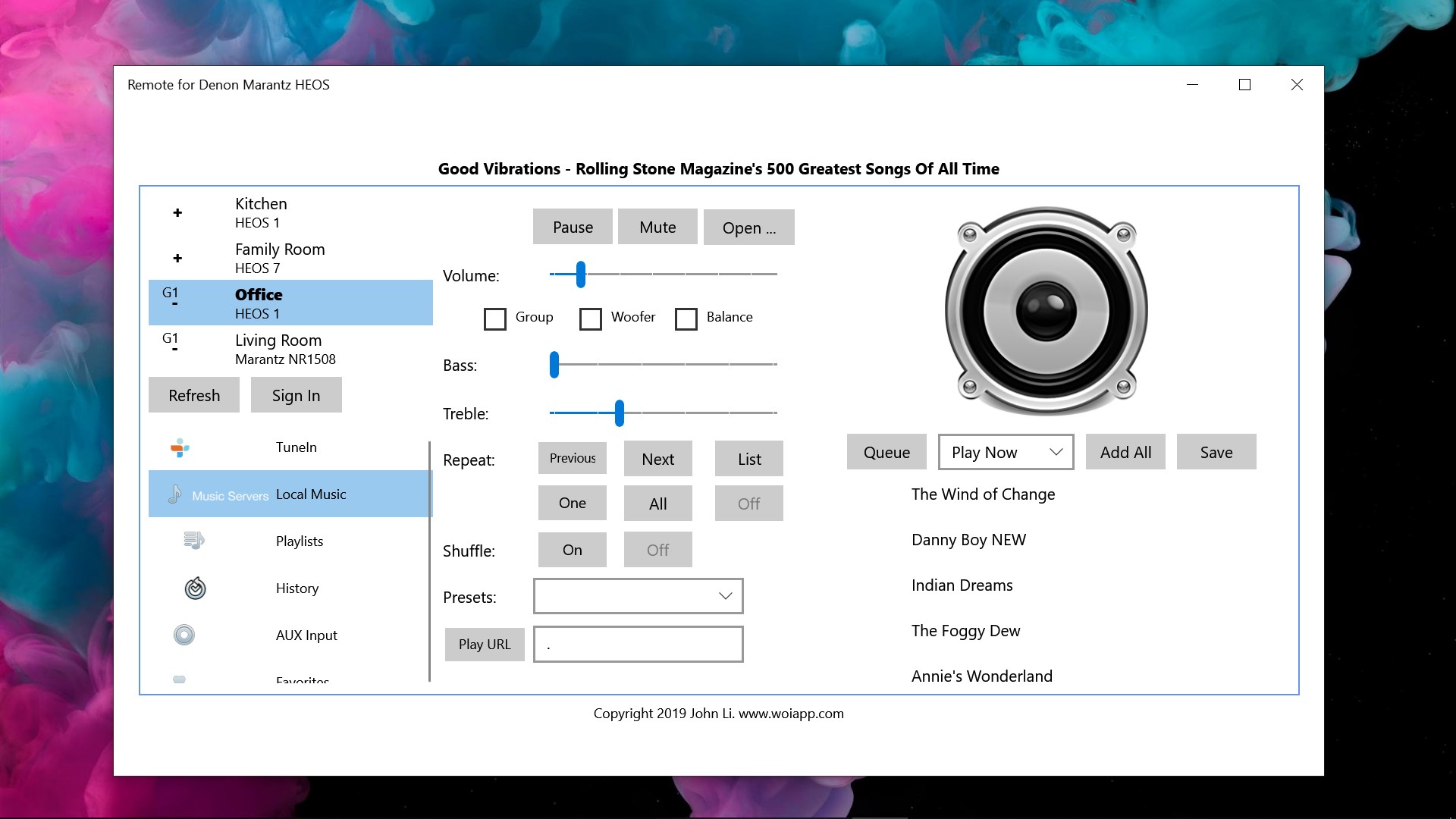 denon heos windows