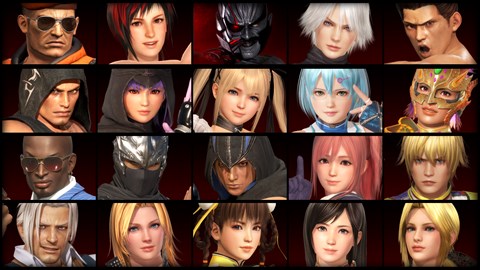 مجموعة مكونة من 20 شخصية في DEAD OR ALIVE 6: Core Fighters
