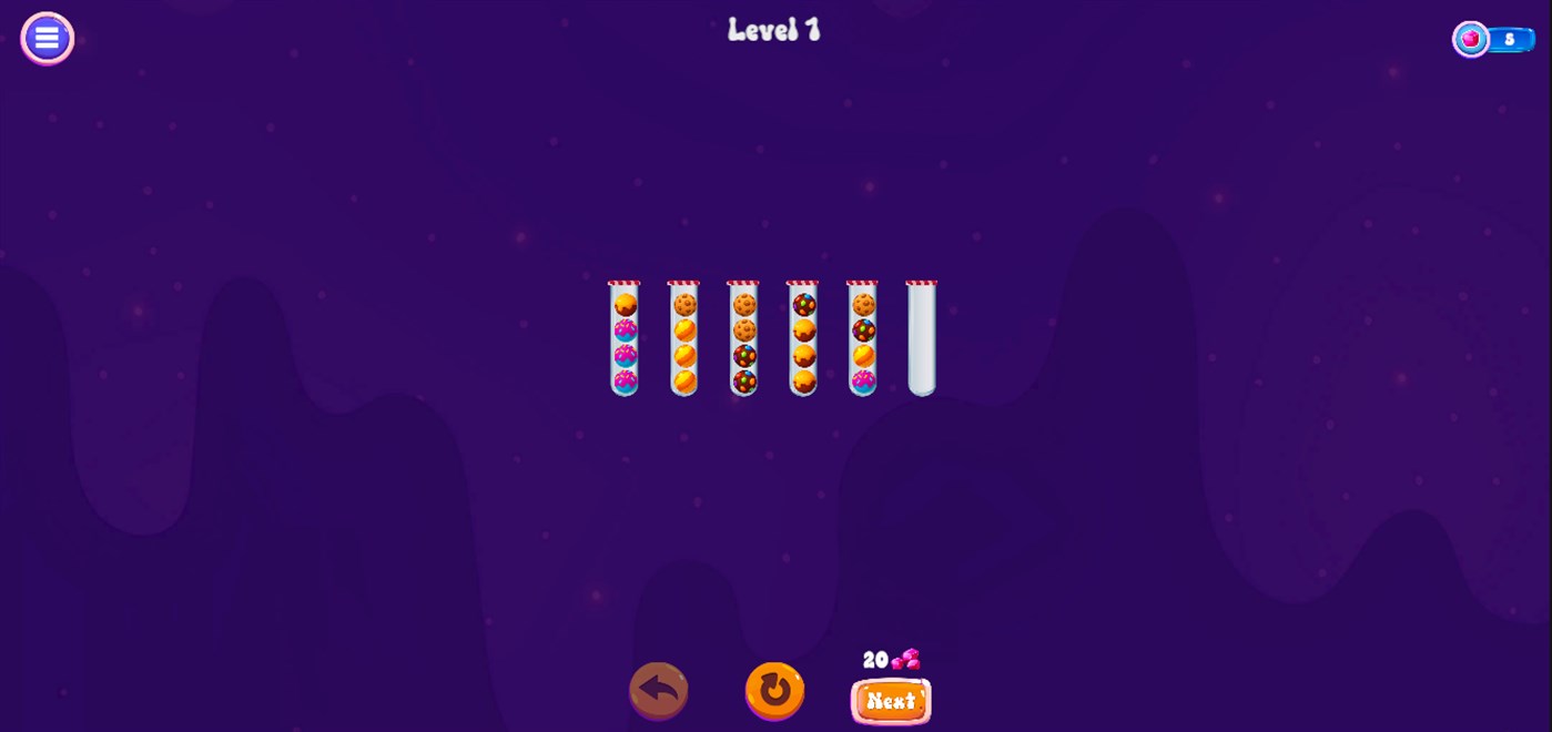 #6. Candy Sort Puzzle (Windows) Por: Romeo PantojaJr.