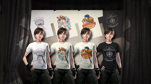 Pacote de t-shirts dos fãs do Resident Evil 0
