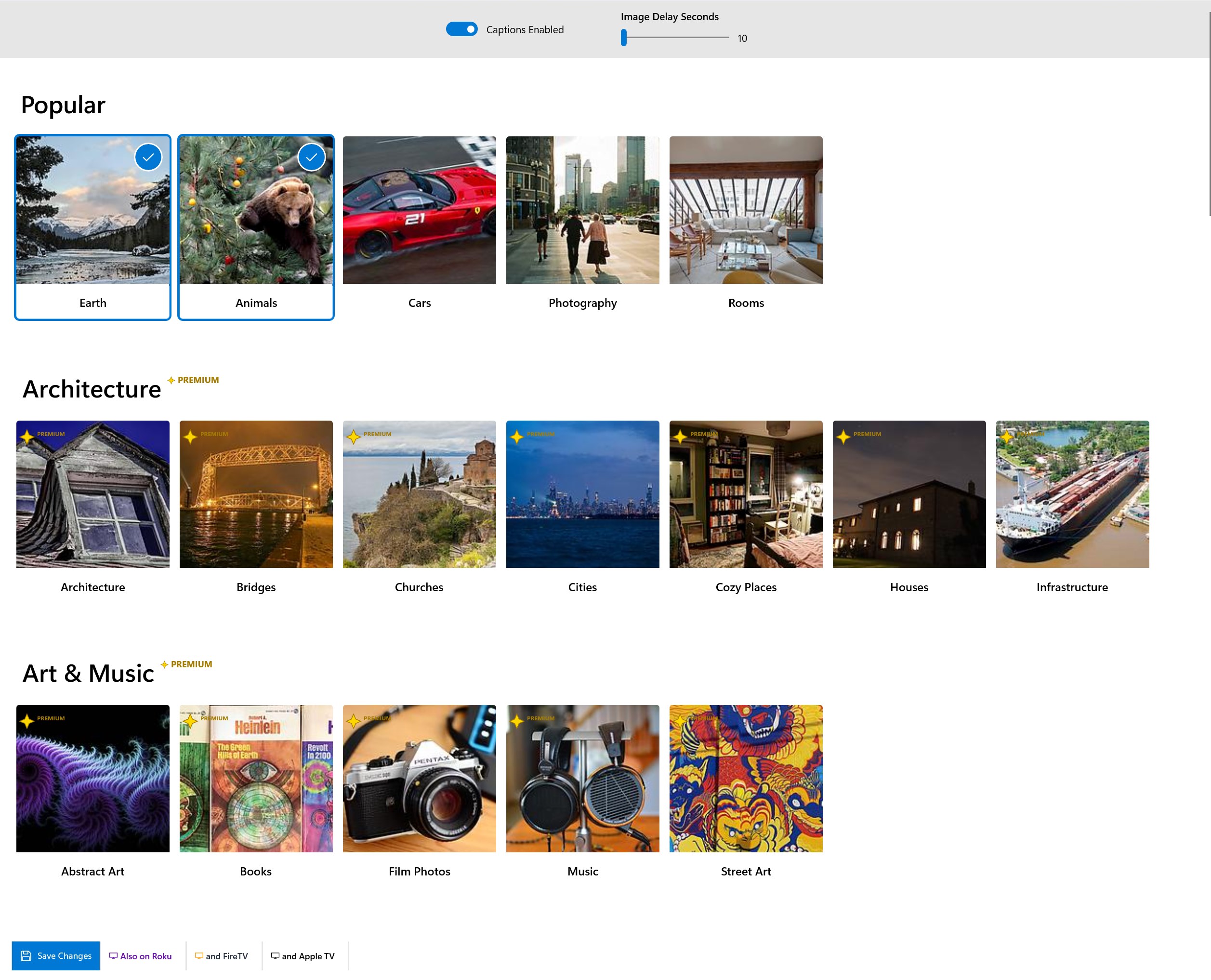 Screen Saver Gallery screenshot