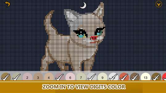 Cats Color By Number - Pixel Art Animals Coloring Book screenshot 6