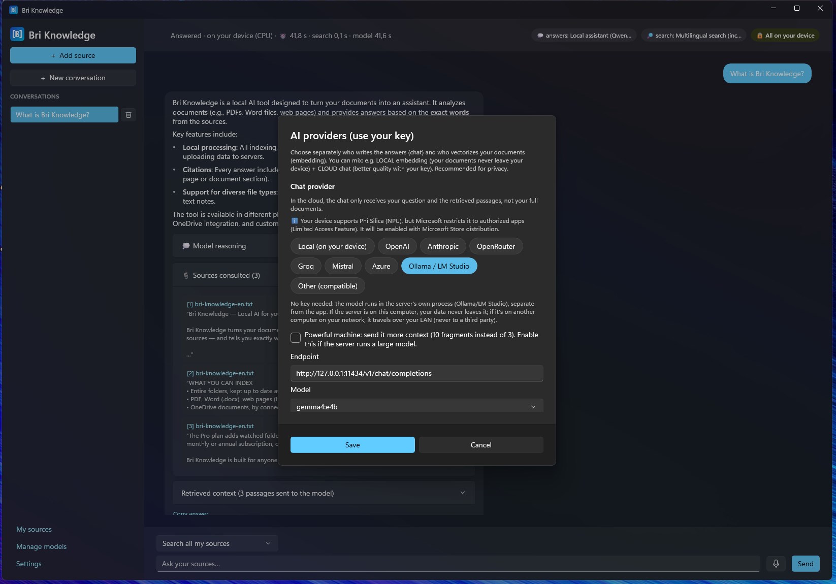 Bri Knowledge screenshot