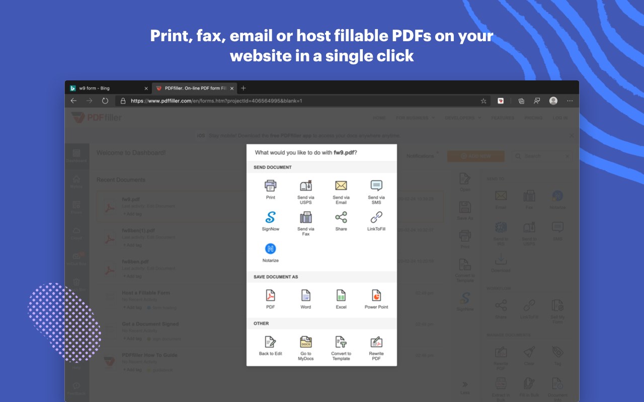 PDF Editor: Fill, Edit and Sign PDF files