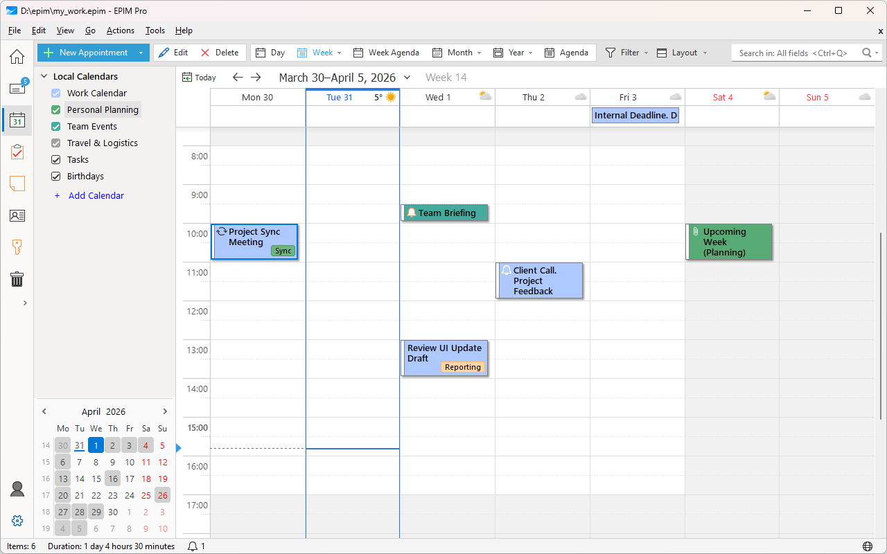 EPIM Pro screenshot