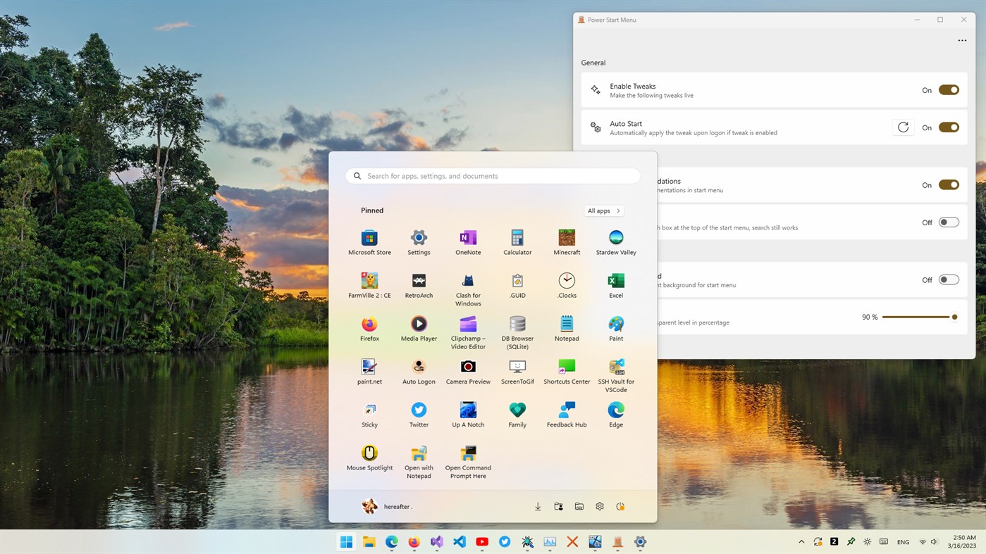 #5. Power Start Menu (Windows) Av: Hereafter2