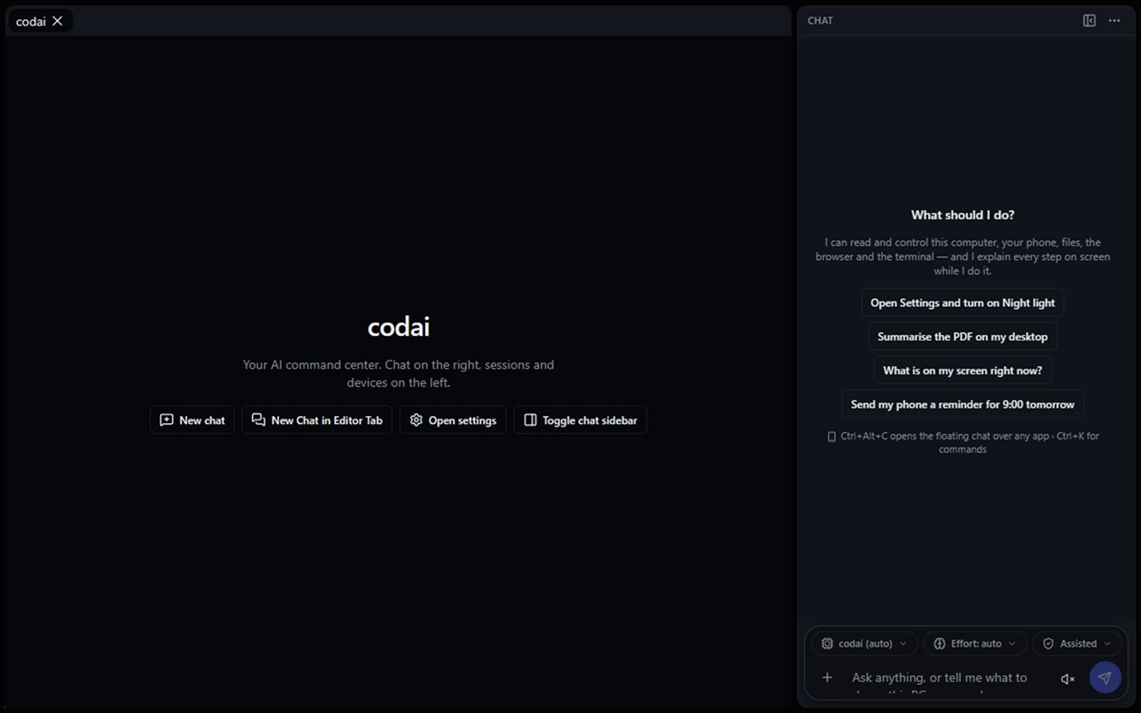 #1. codai (Windows) โดย: Dragos Catalin