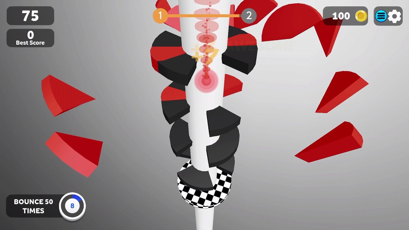 #1. Helix Jump (Windows) 게시자: QubicGames S.A.