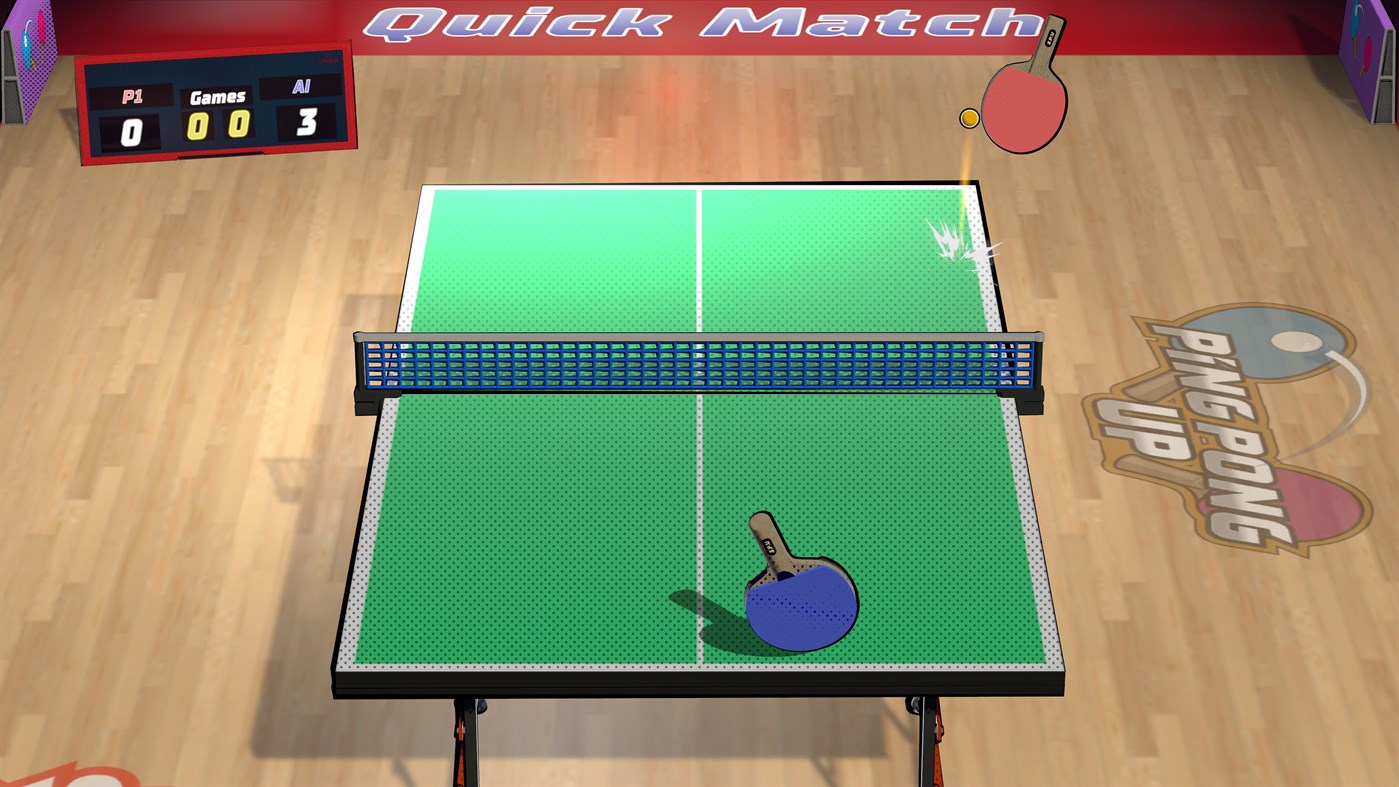 #1. Ping Pong Up (Windows) By: Super Power Up Games