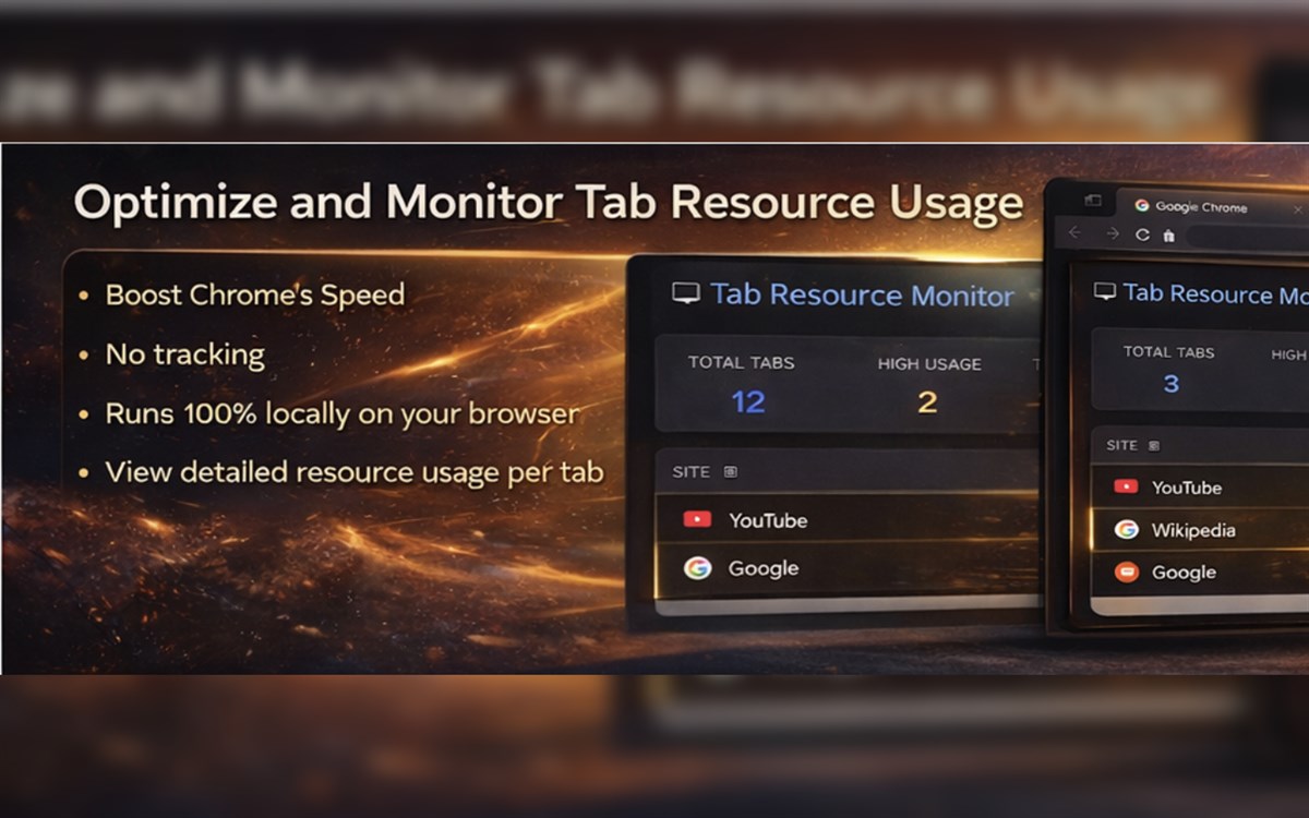 Tab Manager & Resource Monitor –... Stats, Downloads & Safety Check ...