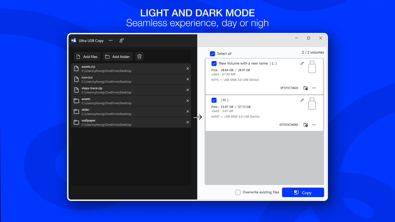Fast Copy to USB - Ultra USB Copy screenshot