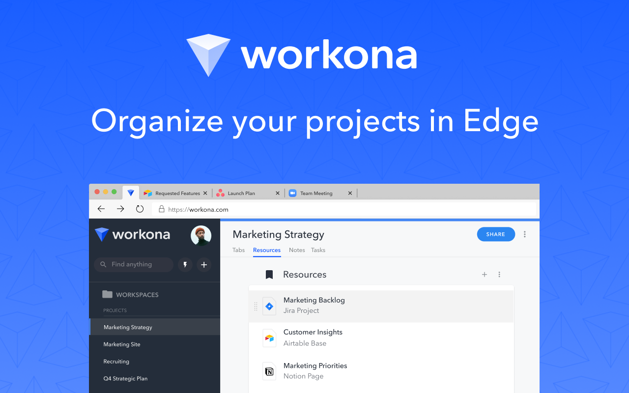 Tab Manager by Workona