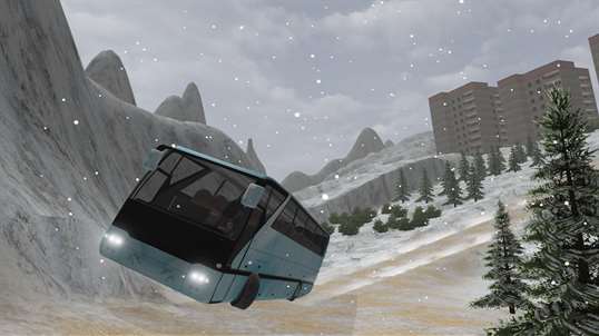 Offroad Snow Bus Driving Simulator screenshot 2
