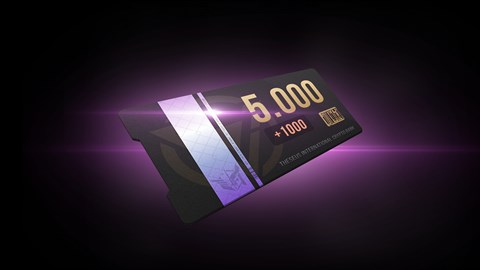 5 000 mynt (+1 000 bonus)