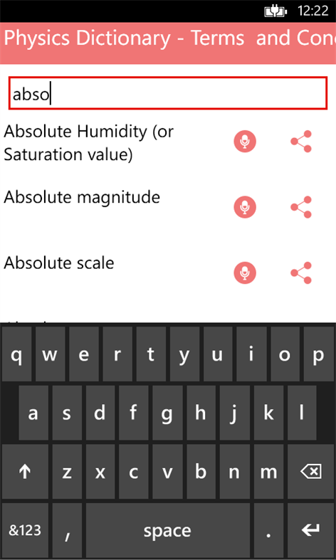 Physics Dictionary - Terms  and Concepts Screenshots 2