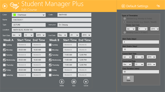 Student Manager Plus screenshot 4
