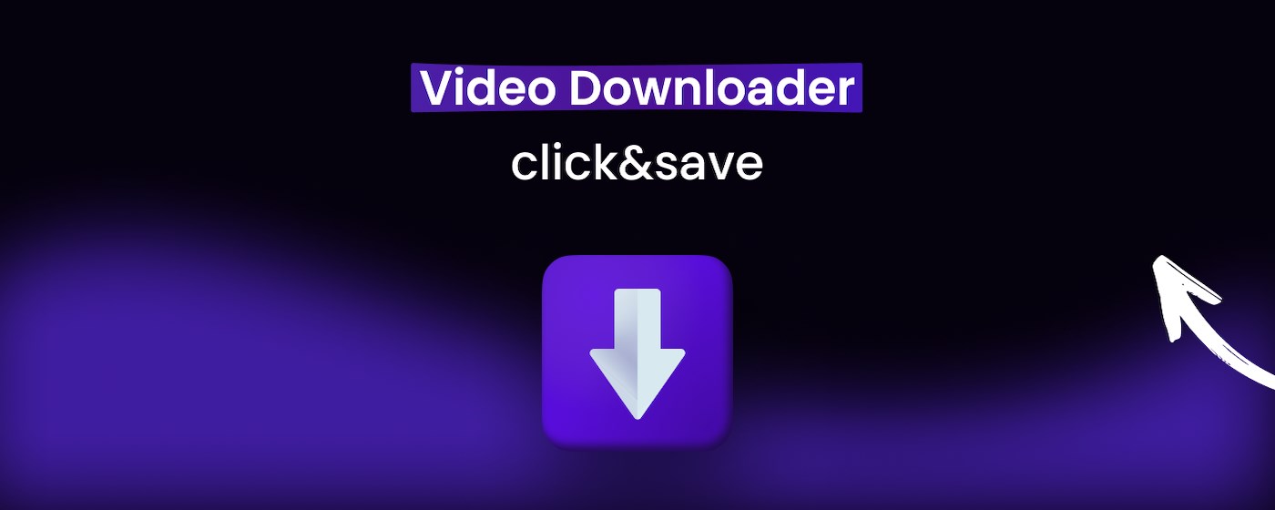 Video Downloader - click&save marquee promo image