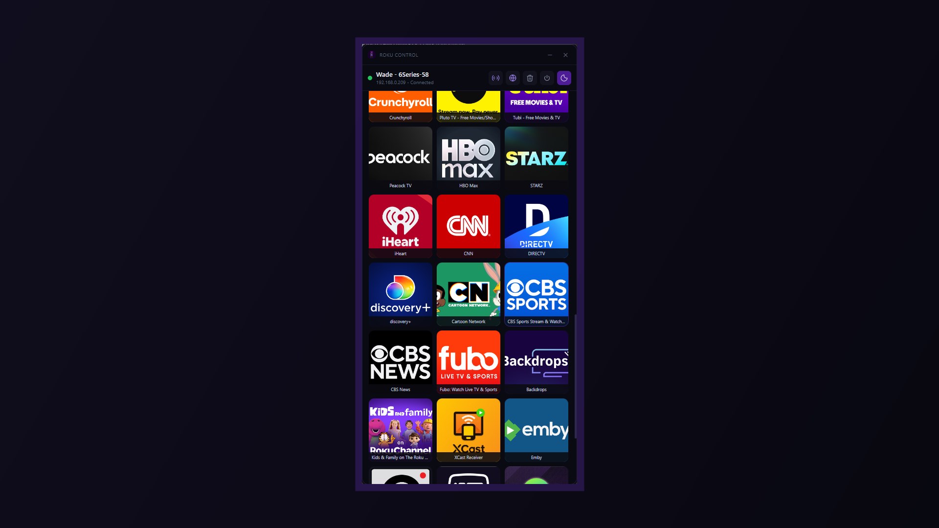 Roku Control screenshot