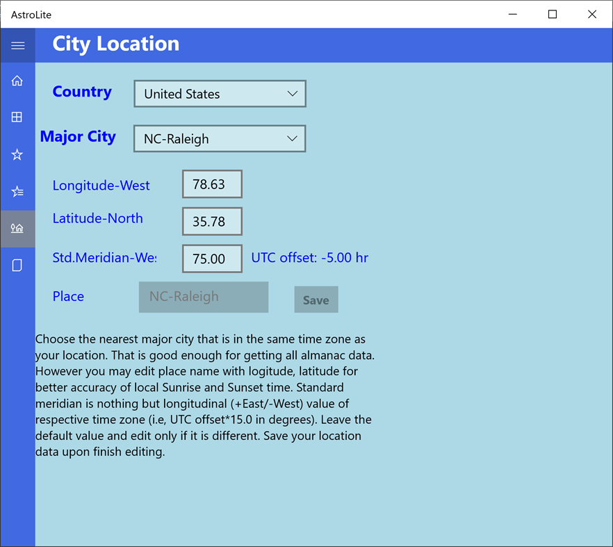 #9. AstroLite (Windows) Podle: Kaup Shenoy Associates