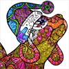 Dogs Glitter Color by Number - Animals Coloring Book