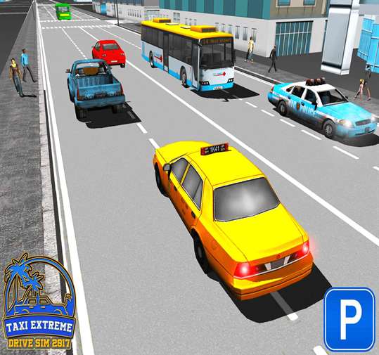 Taxi Extreme Drive Sim 2017 screenshot 4