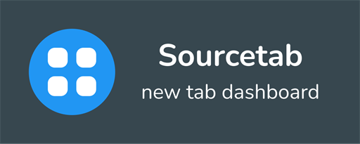 Sourcetab: New Tab Dashboard marquee promo image