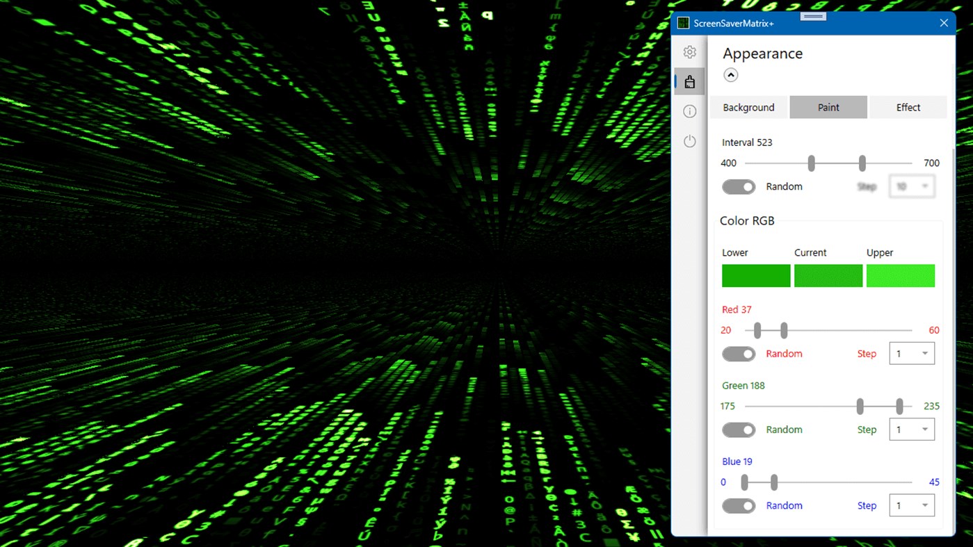 #6. ScreenSaverMatrix+ (Windows) Por: Valaut