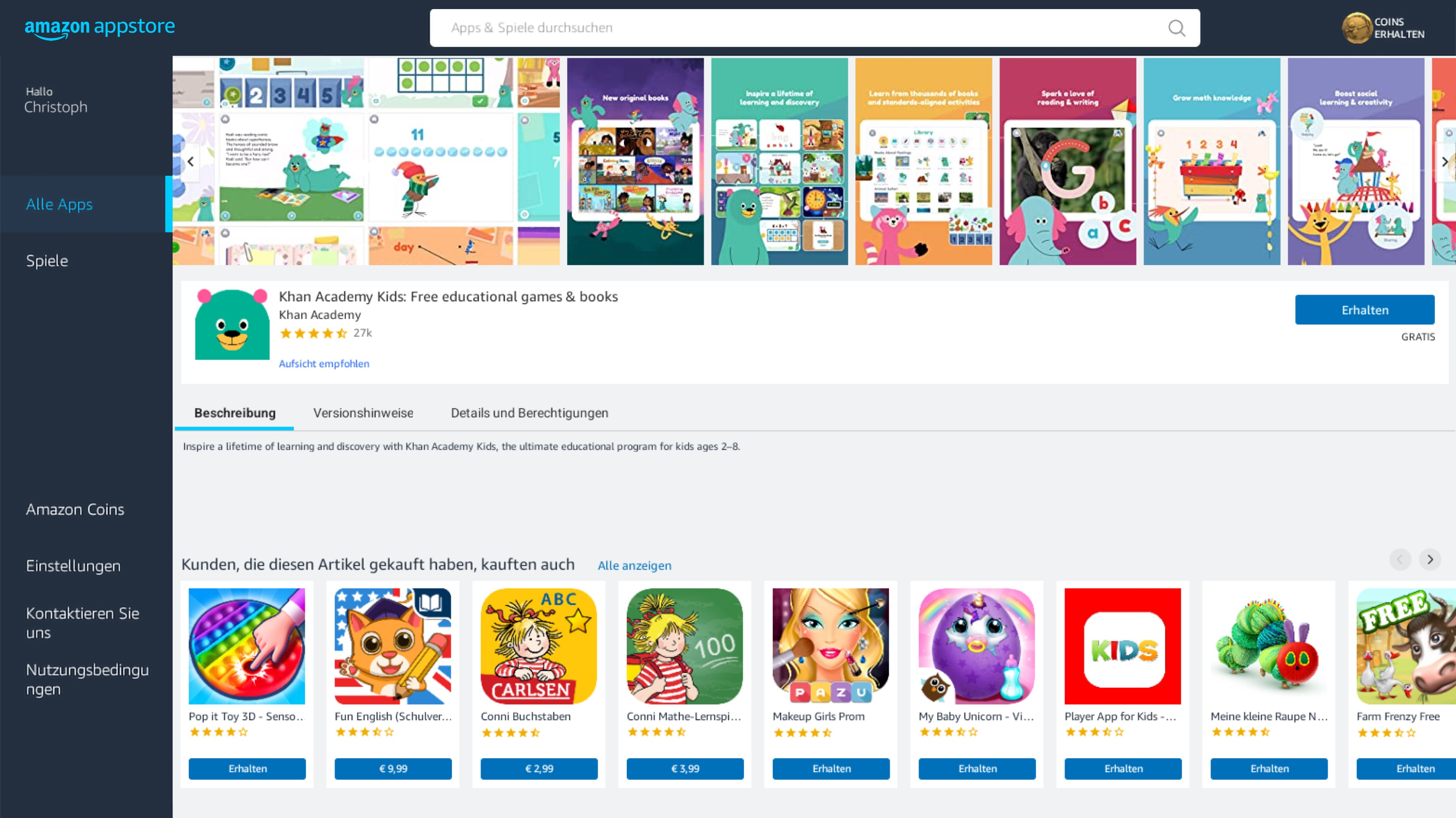 Amazon Appstore Screenshot