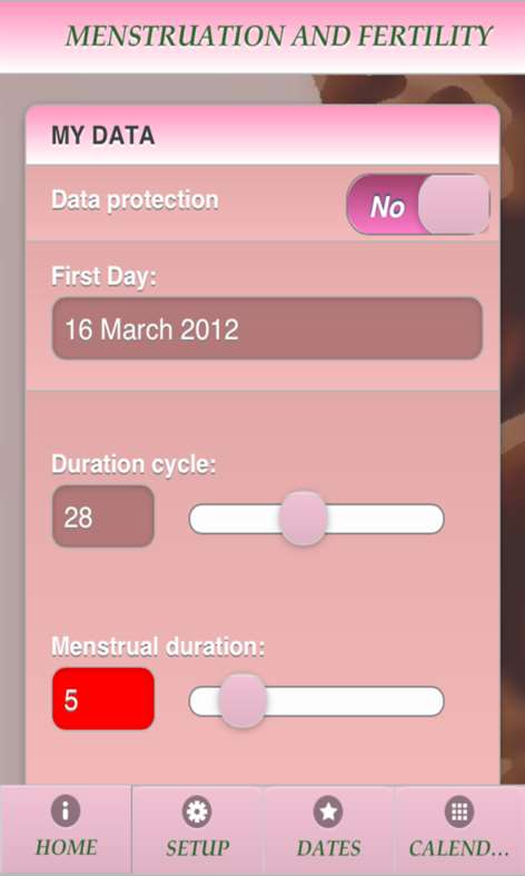 Menstruation And Fertility - Free Screenshots 2