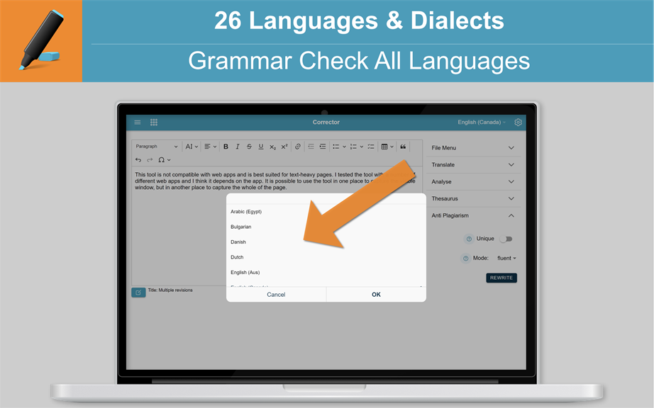 Corrector - Grammar Check and Spell Check_2