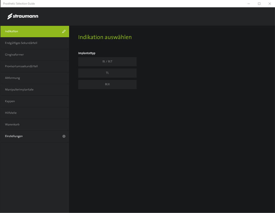 Prosthetic Selection Guide (Windows) بواسطة: Institut Straumann AG