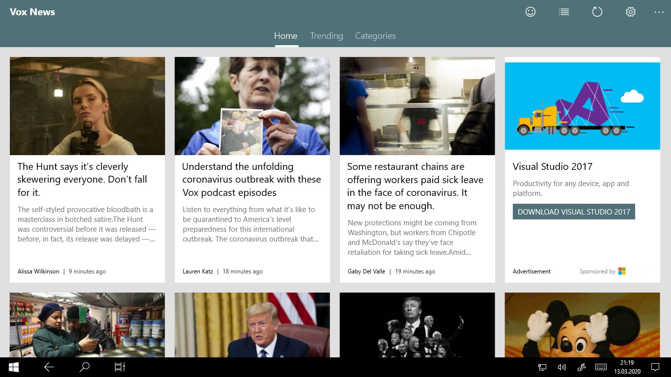 News Reader for Vox News - Microsoft Store Applications