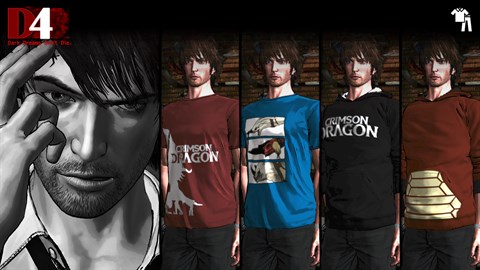 Conjunto de Vestuário Crimson Dragon para D4: Dark Dreams Don't Die