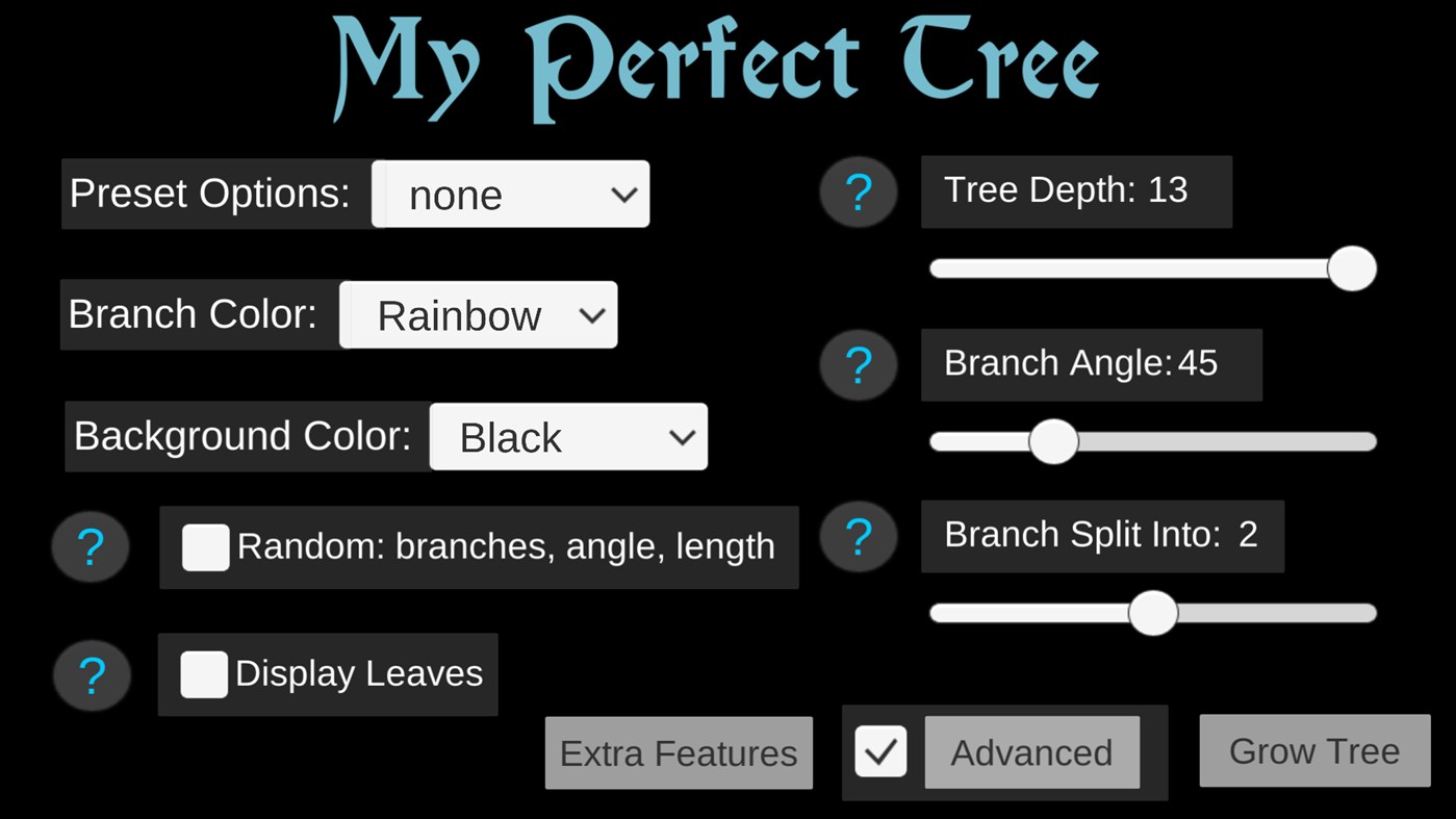 #7. Fractal Tree Maker (Windows) 由: NatureSim