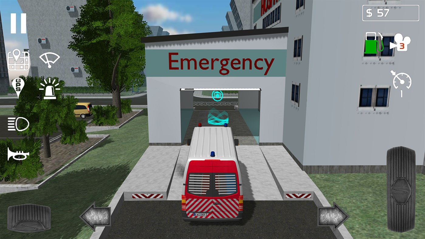 #5. Emergency Ambulance Simulator (Windows) Bởi: SkisoSoft