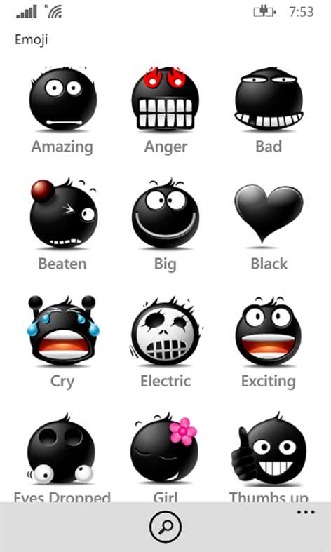 emoji keys chat - sms mail emoti emoticons smile Screenshots 2