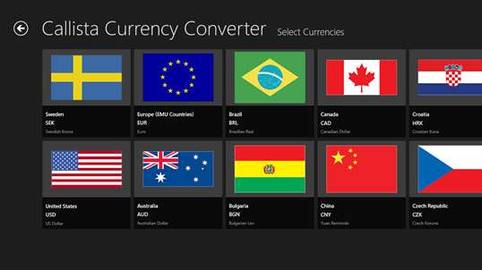 Callista Currency Converter screenshot 3
