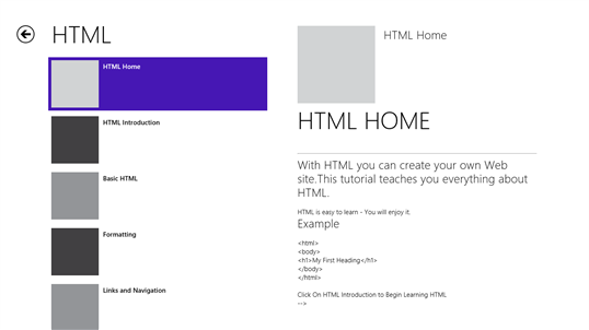 HTML and CSS Tutorial screenshot 1
