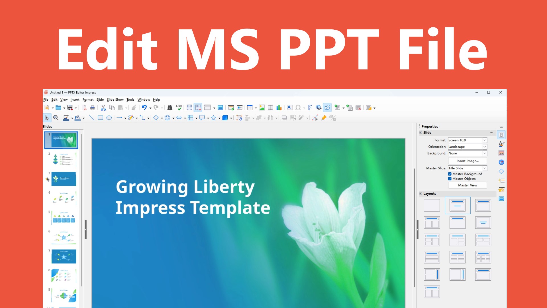 PPTX+ Editor screenshot